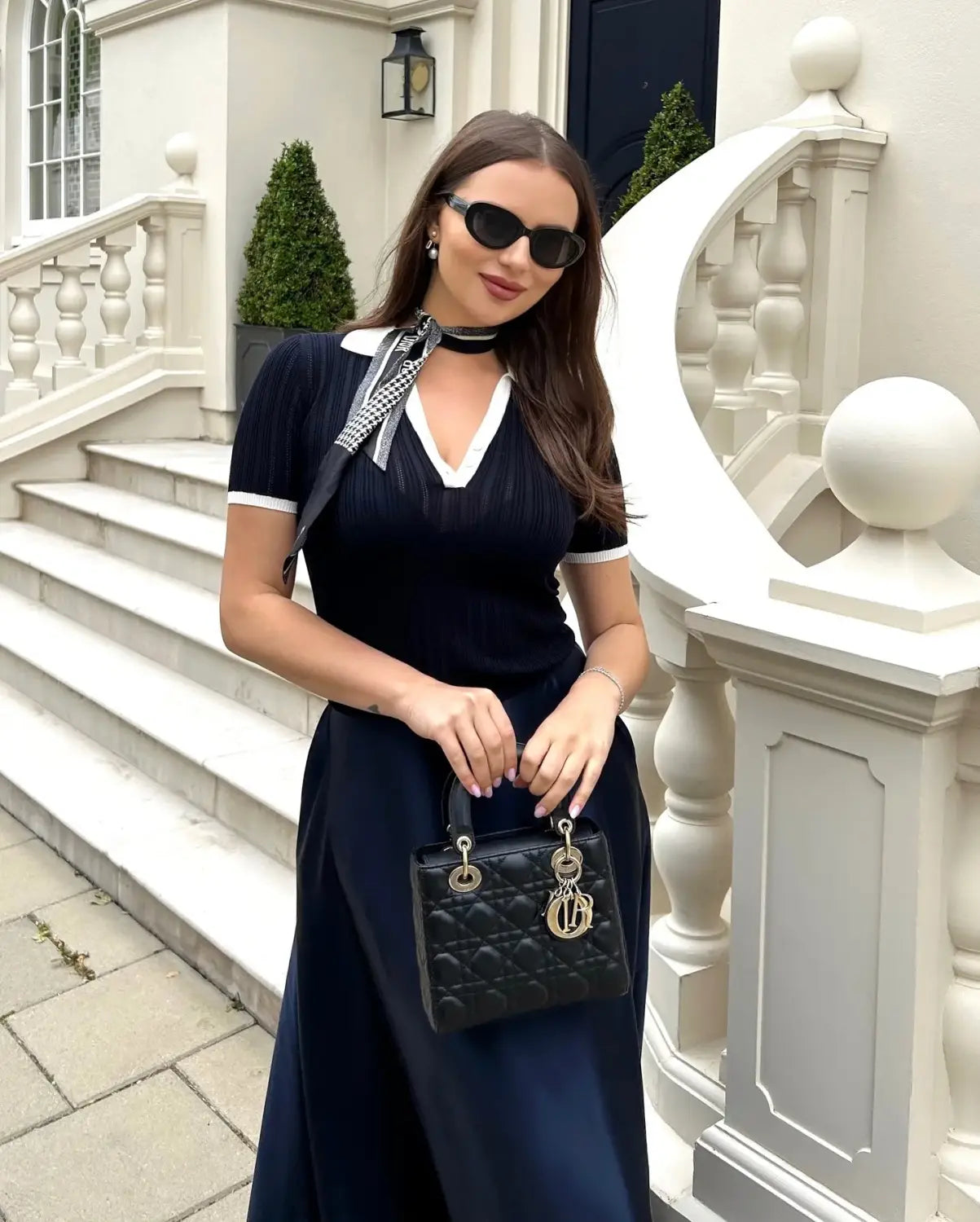 Elegant Patchwork Knitted Pullover Women’s