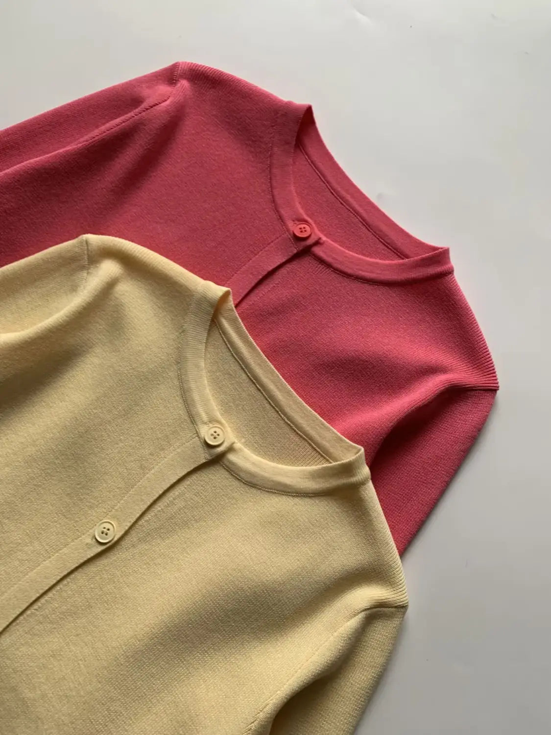 Women’s Long Sleeve Round Neck Flat Needle Knitted Jacket