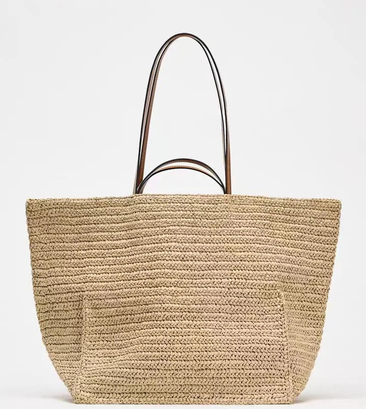 Casual Large Capacity Straw Tote Bag
