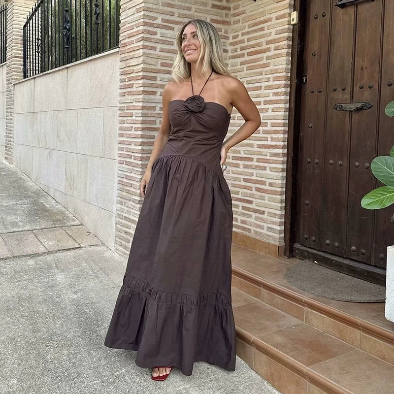 Tube Top Hanging Neck Dress - Norellé