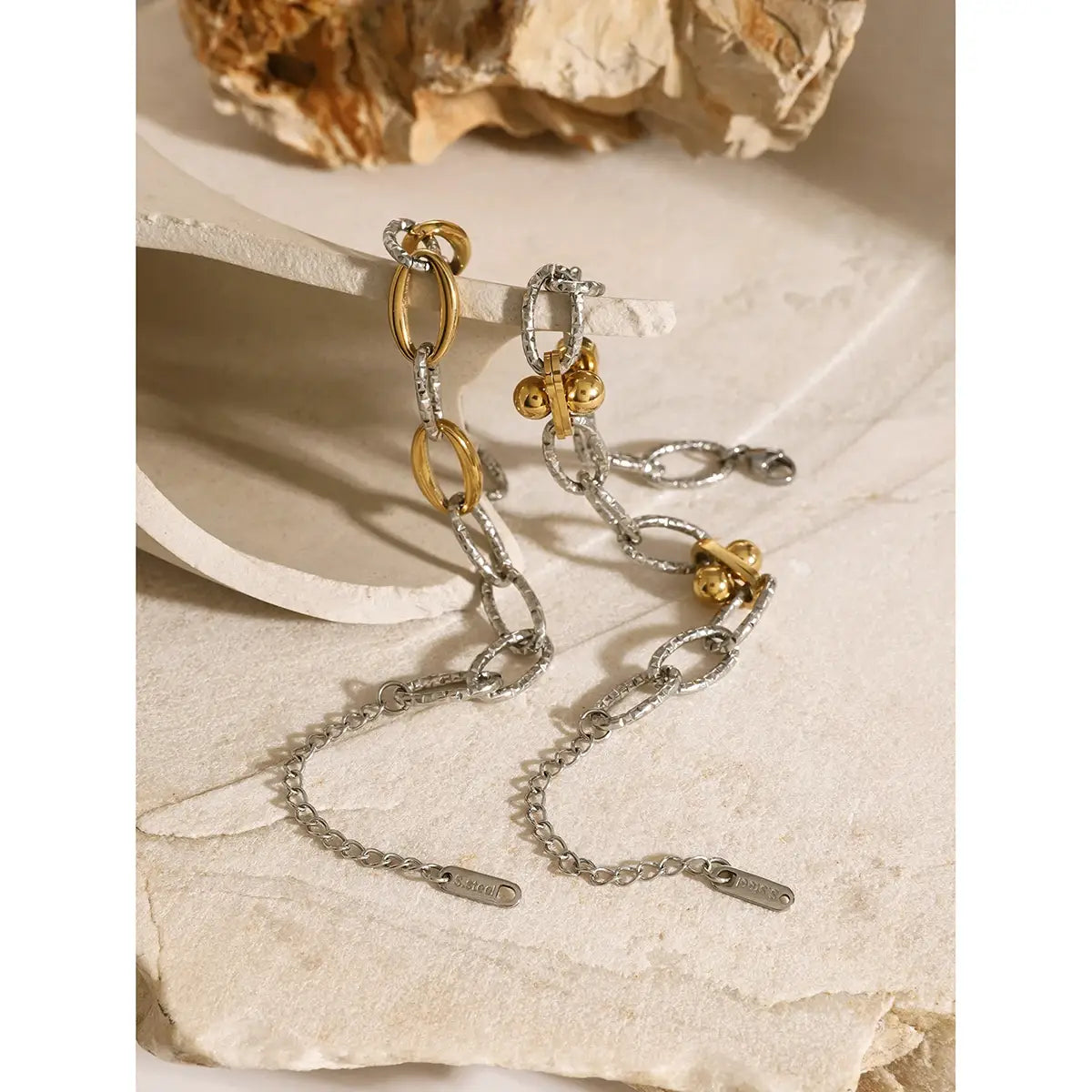 Stainless Steel Chain Bangle Bracelet