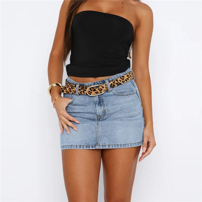 Women Denim Mini Skirt