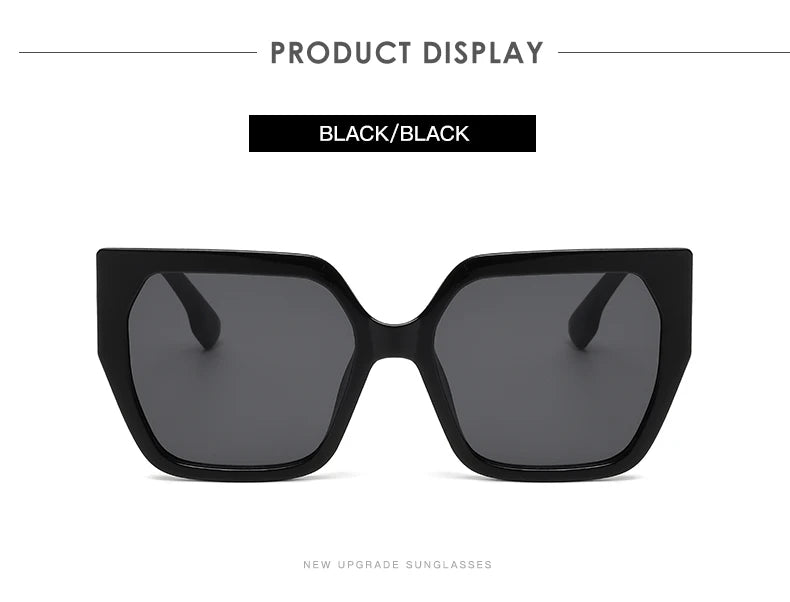 Protective Glasses 2pcs Large Frame Polygon Sunglasses