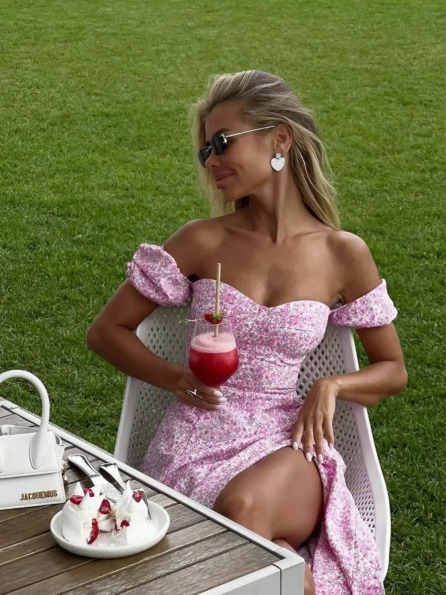 Off Shoulder Floral Dress Women’s