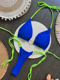 Halter Solid color Bikini Set Women's Swimsuit - Norellé