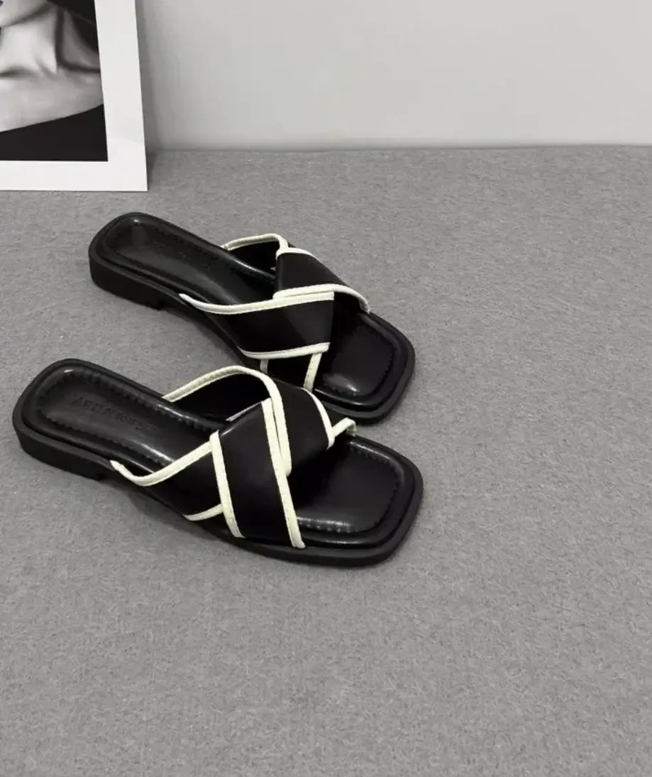 Women’s Slippers Open Toe Low Heel