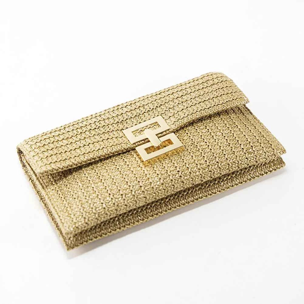 Straw Woven Clutch for Women