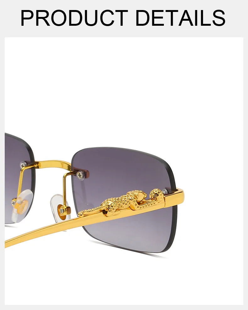 Rimless Square Sunglasses Woman