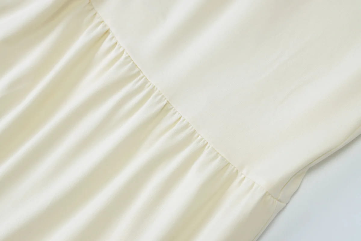 Elegant Two Piece Sets Sleeveless Frill Halter Twist Top Dress