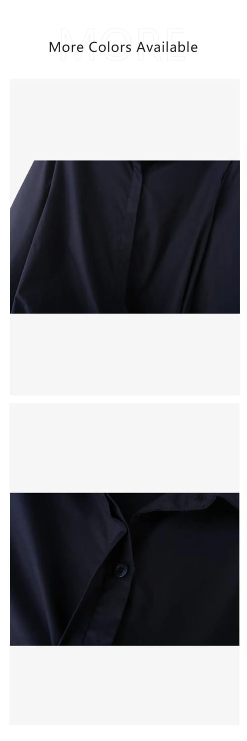 Women’s Double breasted Long Sleeved Poplin Shirt Wide Leg Pants Set