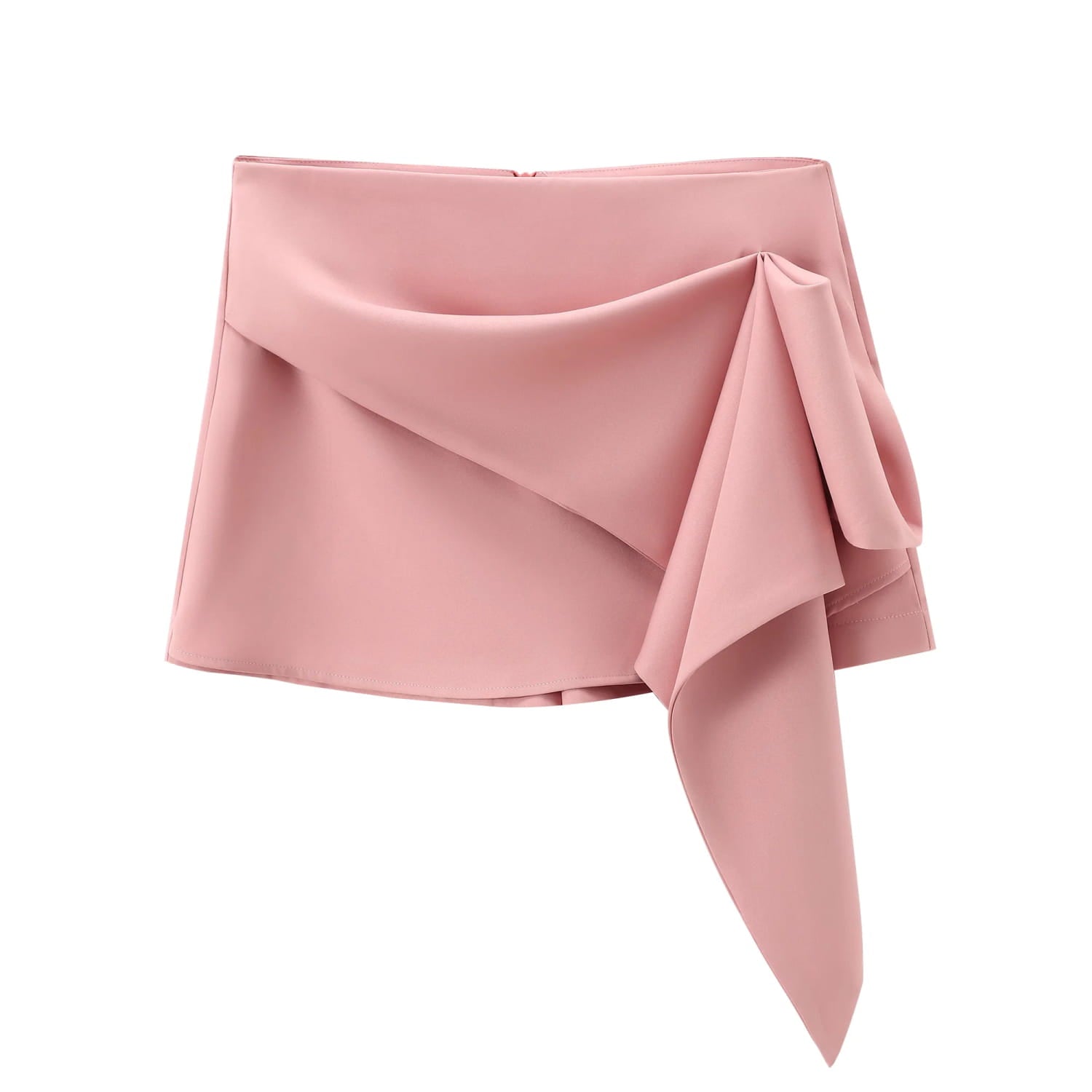 Women Pink Ruffles Skirt Shorts