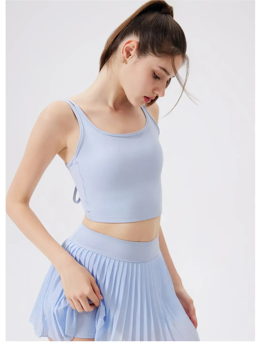 Women Yoga Back Thin Cross Straps Tank Top