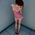 Lace Vintage Spaghetti Strap Mini Dress Backless - Norellé