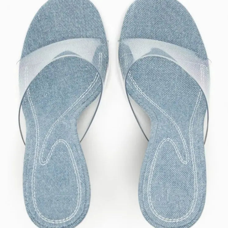 Thin Heeled Transparent Women’s Sandals