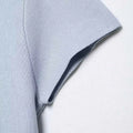 Women Fashion With Pearls Blue Knitted Pullover Sweater Vintage O-Neck Short Sleeves