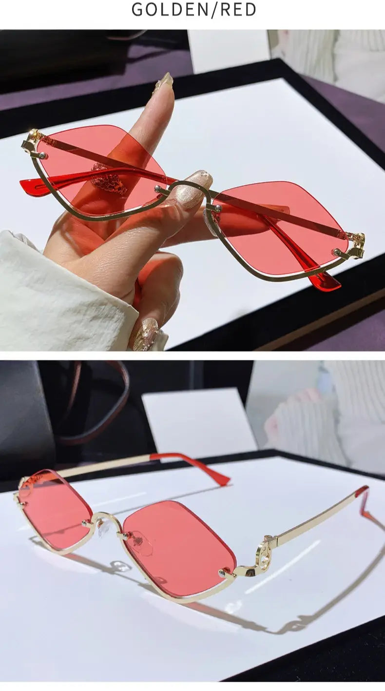 Fashion Small Polygonal Sunglasses Women