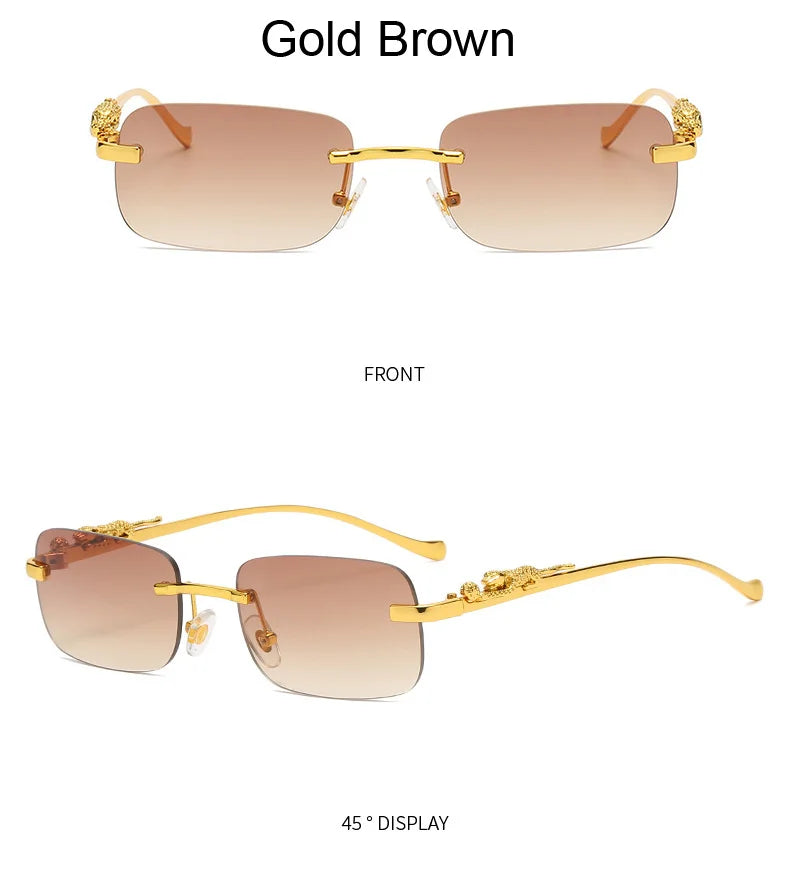 Rimless Square Sunglasses Woman