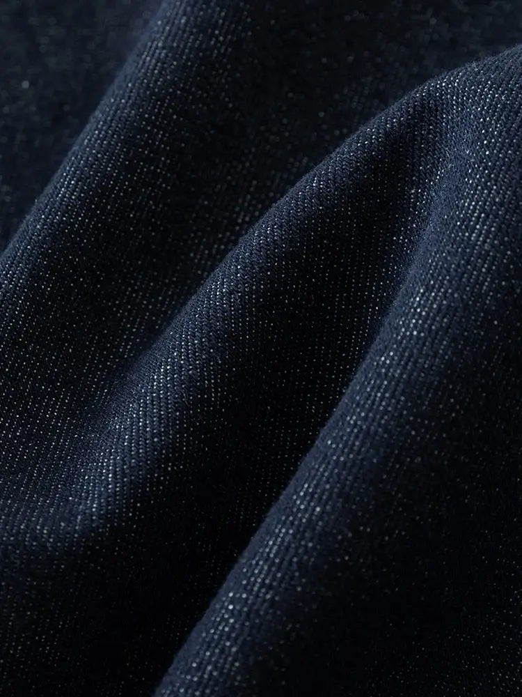 Retro Casual Denim Short Coat Skirt Suit for Women