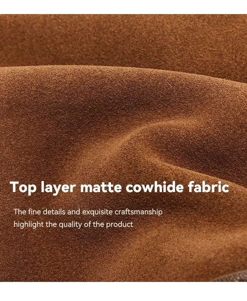 Women’s Suede Genuine Leather Crossbody Bag