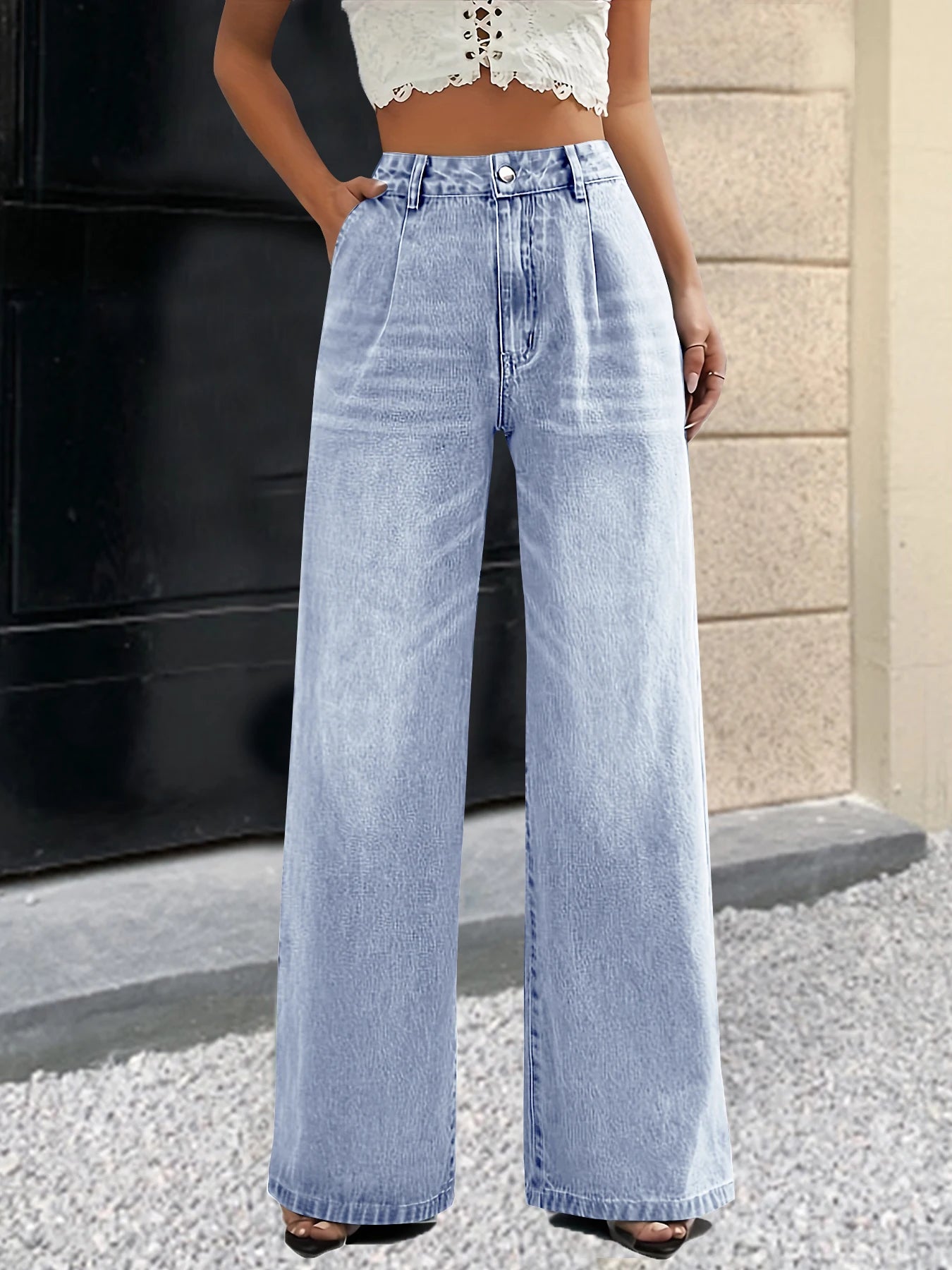 Women's Cross-border Light Blue Jeans - Norellé