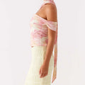 Strapless Floral Tube Top