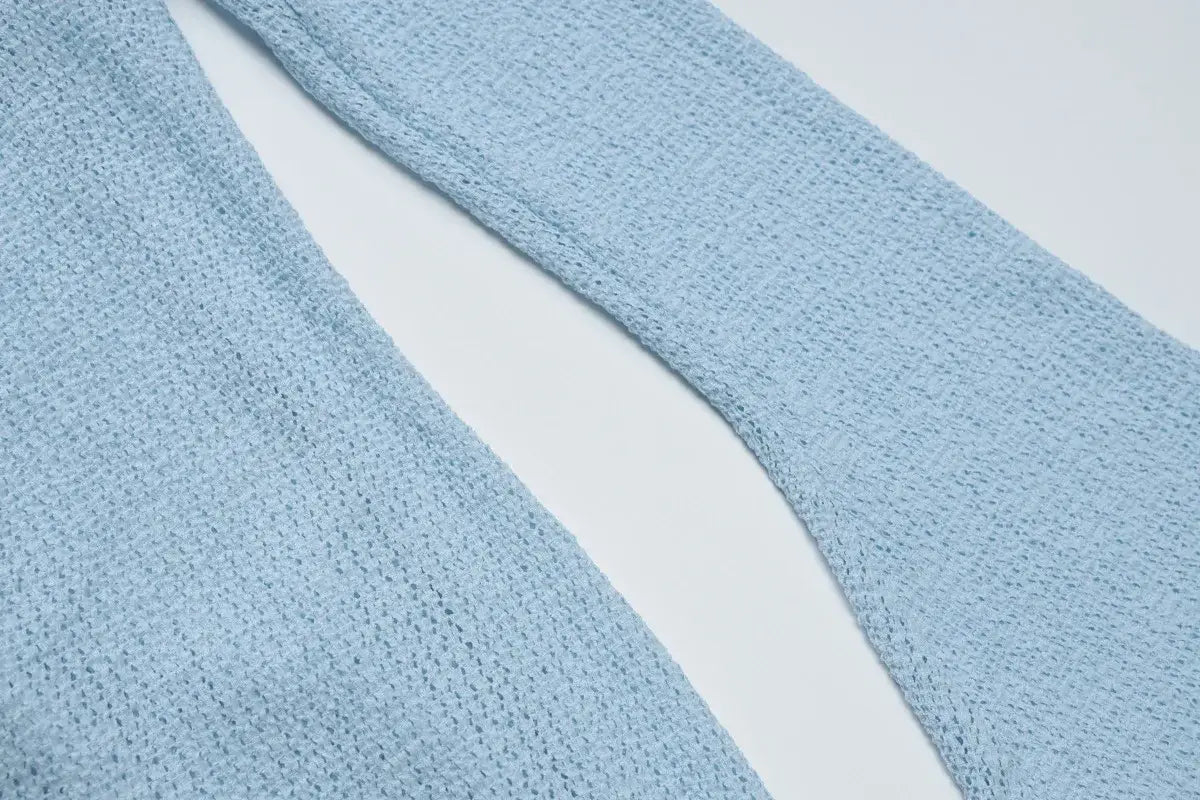 Backless Lace Up Knitted Dress For Women