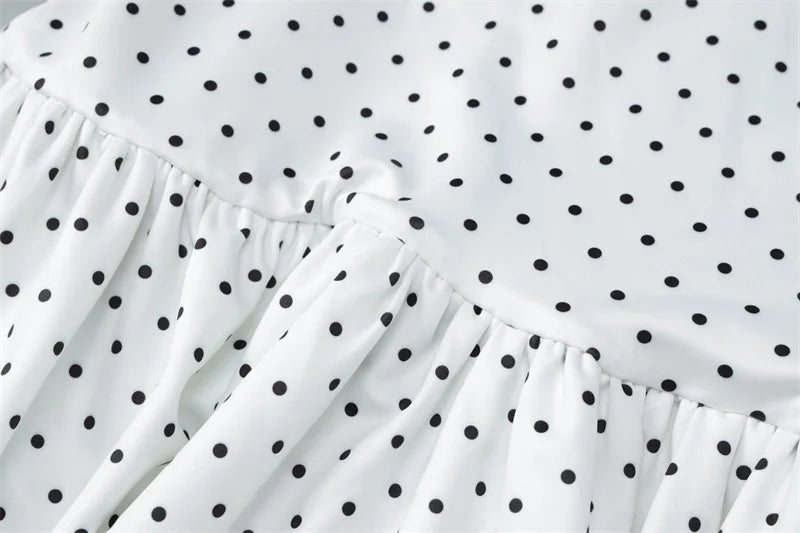 Polka Dot Off-shoulder Maxi Dress Women