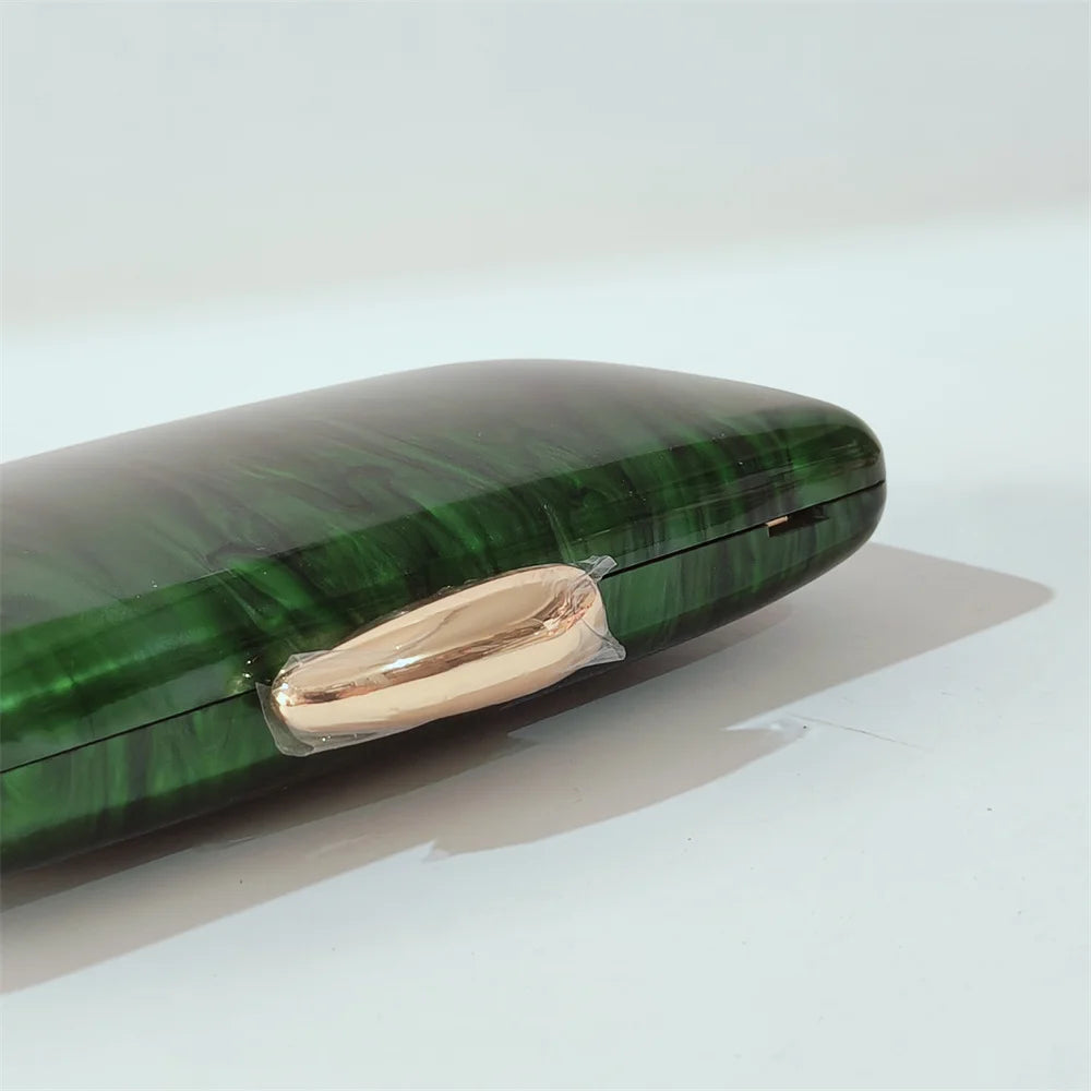 Marble Nude Handmade Textured Acrylic Evening Bag