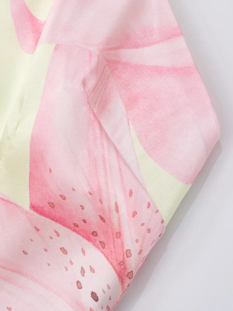 Halter Contrast Print Dress For Women