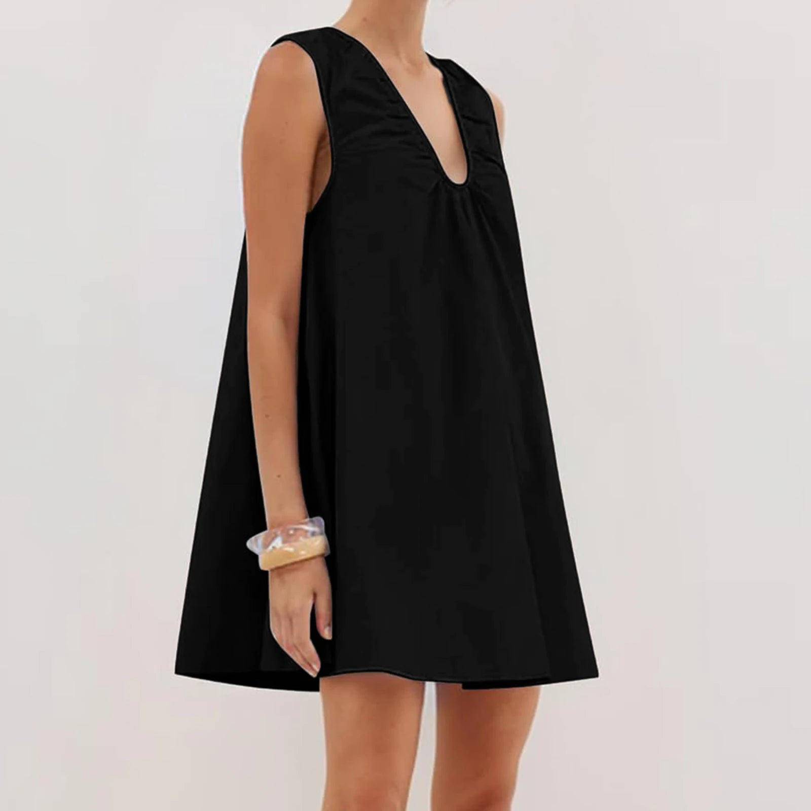 Womens V Neck Tank Dress