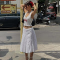 Fashion Print Halter Camis Tank Tops Summer Knitted - Norellé