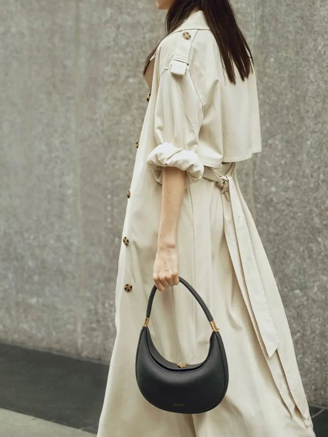 Fresh and Casual Versatile Pine Crescent Bag