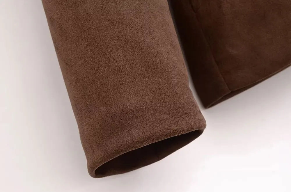 Women’s Faux Suede Loose Jacket