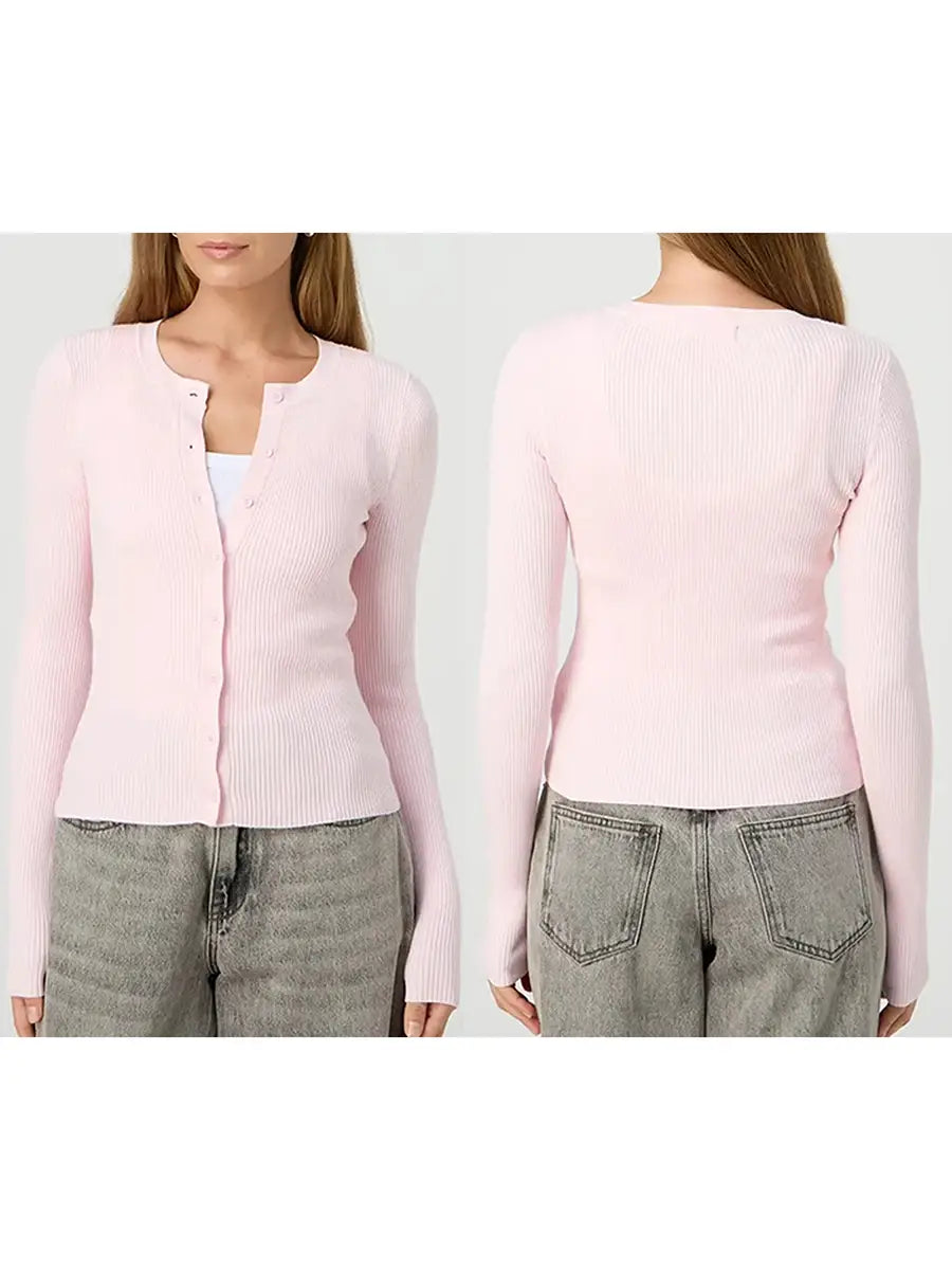Women’s Ribbed Cardigan Top