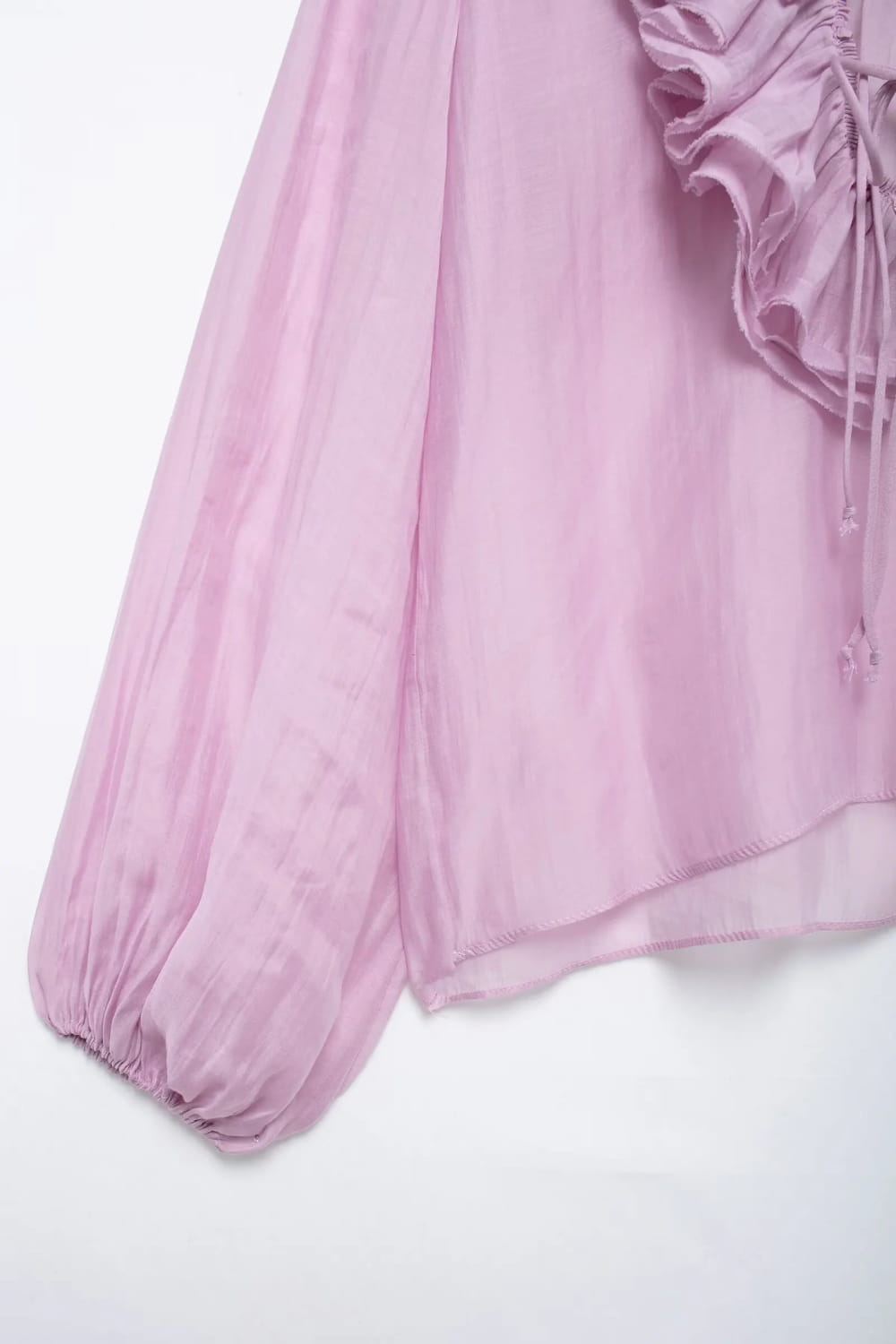 Elegant Women’s Tierred Ruffles Blouses V-Neck Long Sleeve Loose Shirt