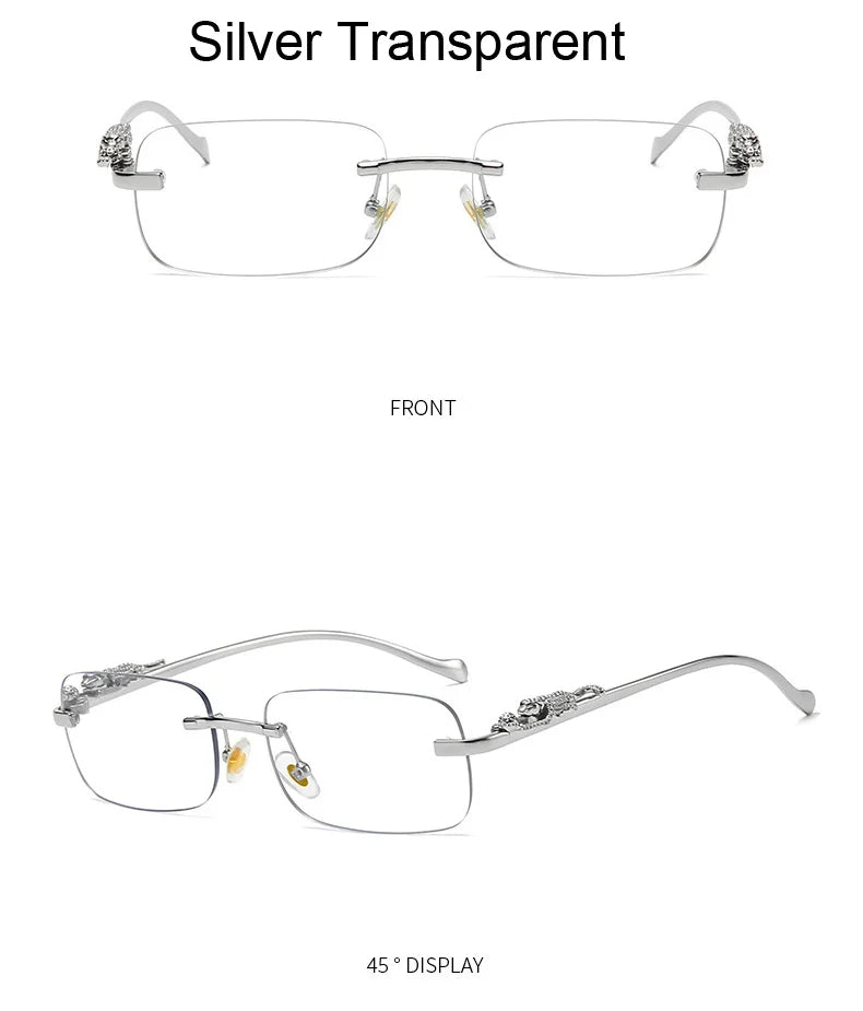 Rimless Square Sunglasses Woman