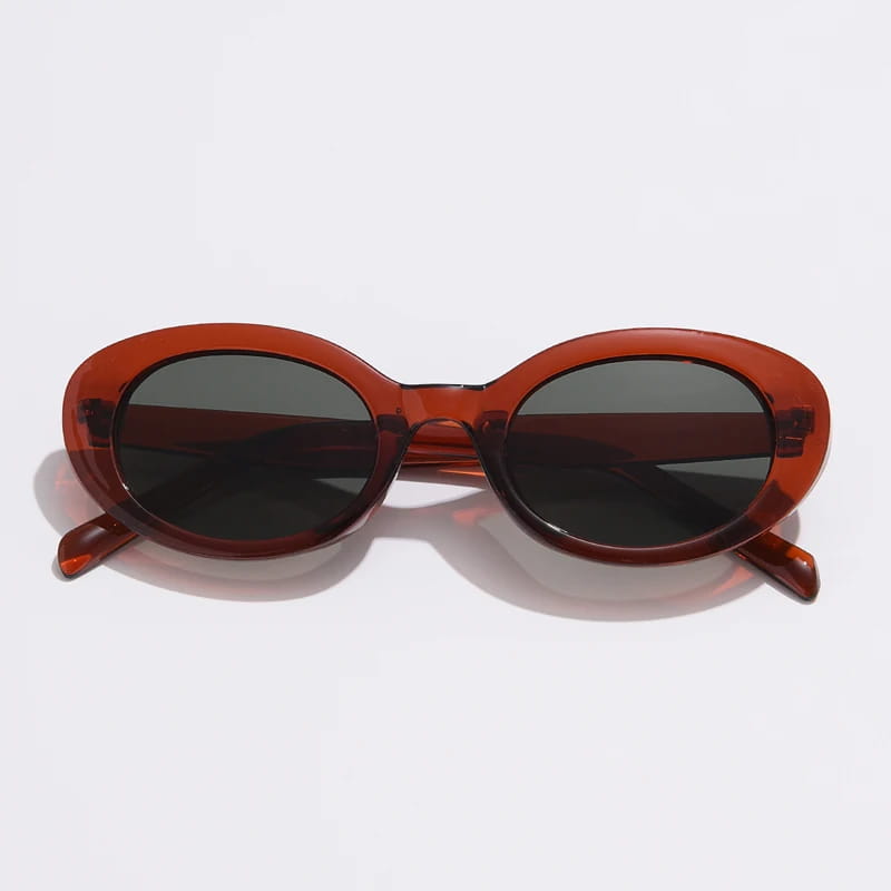 Retro Vintage Oval Sunglasses Women