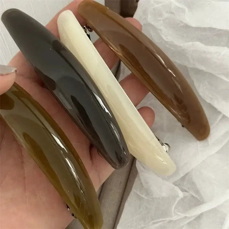 Chic Hair Clips Plain Color Acrylic French Clip