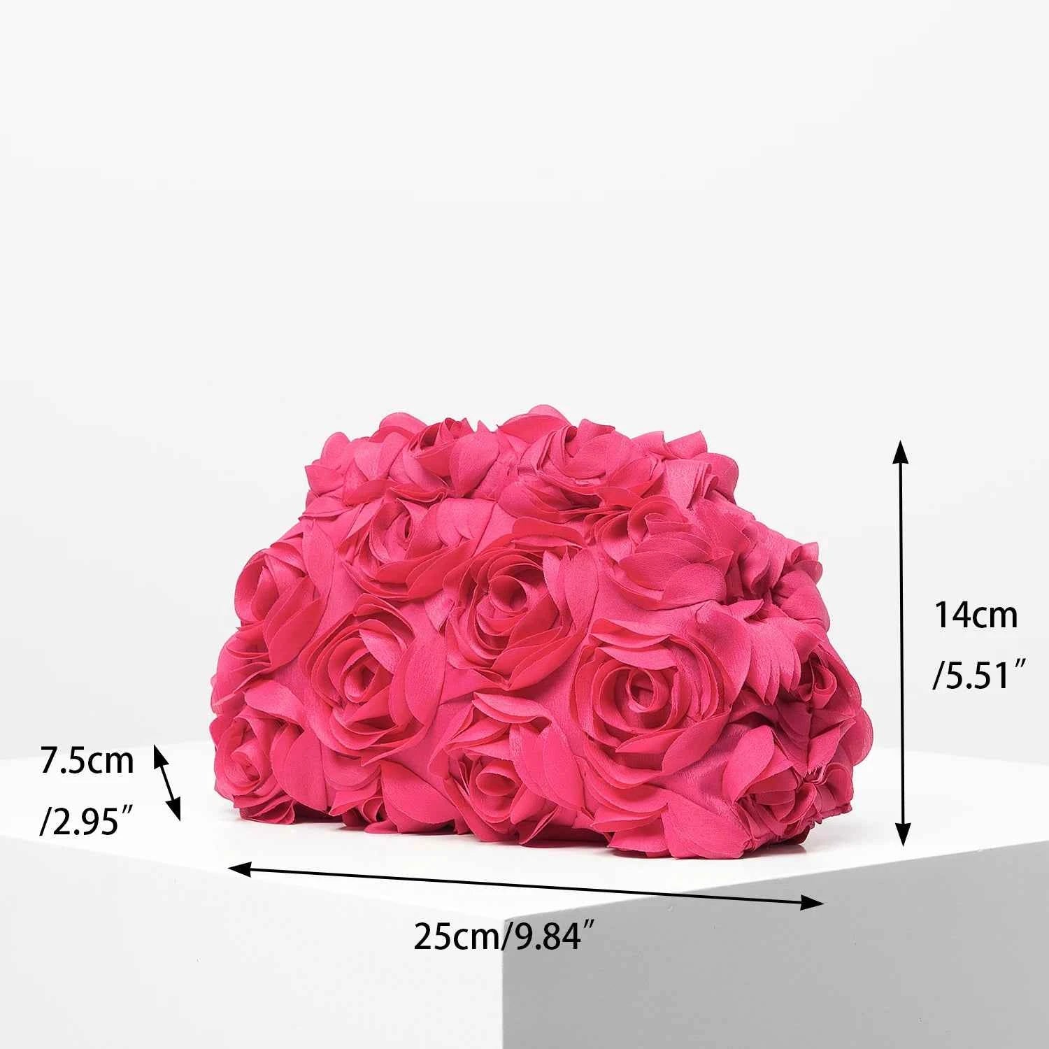 Elegant Rose Clutch Bag