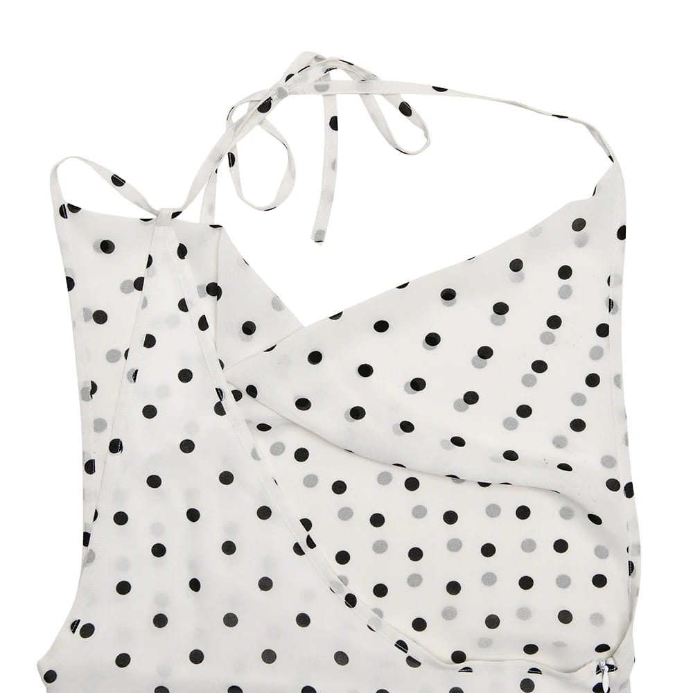 Printed Polka Dots Maxi Dress For Women