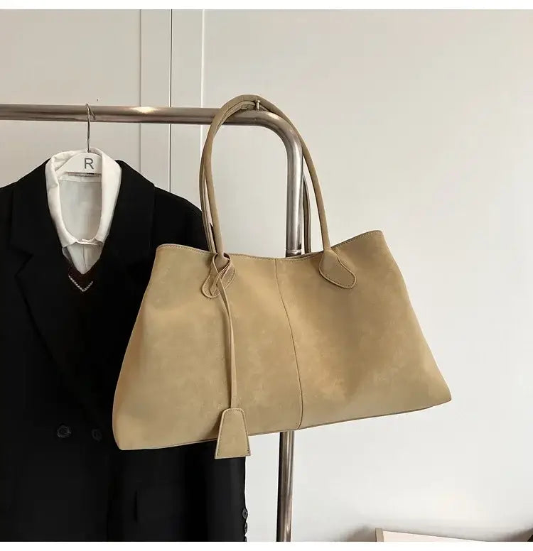 Faux Suede High Quality Handbag