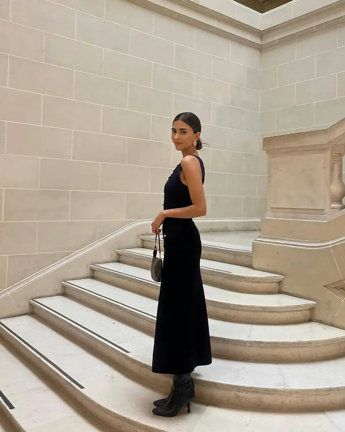 Knit Ribbed Cardigan Maxi Dress