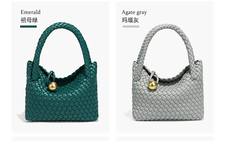 Woven Shoulder Bag for Women Crossbody Tote