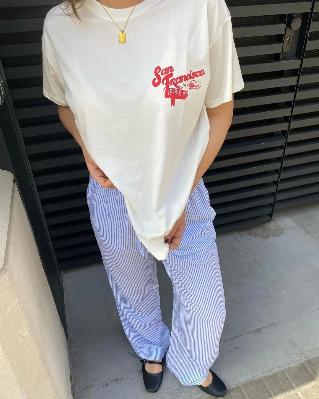 Chic Striped Loose Pants Women’s