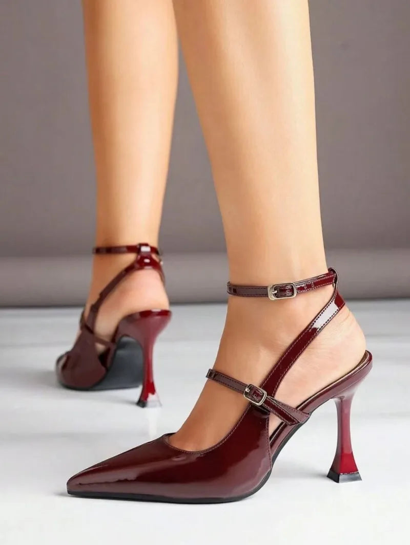 Buckle Strap Women’s High Heels