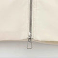 Women Loose Bomber Jacket Lapel Long Sleeve Front Zipper
