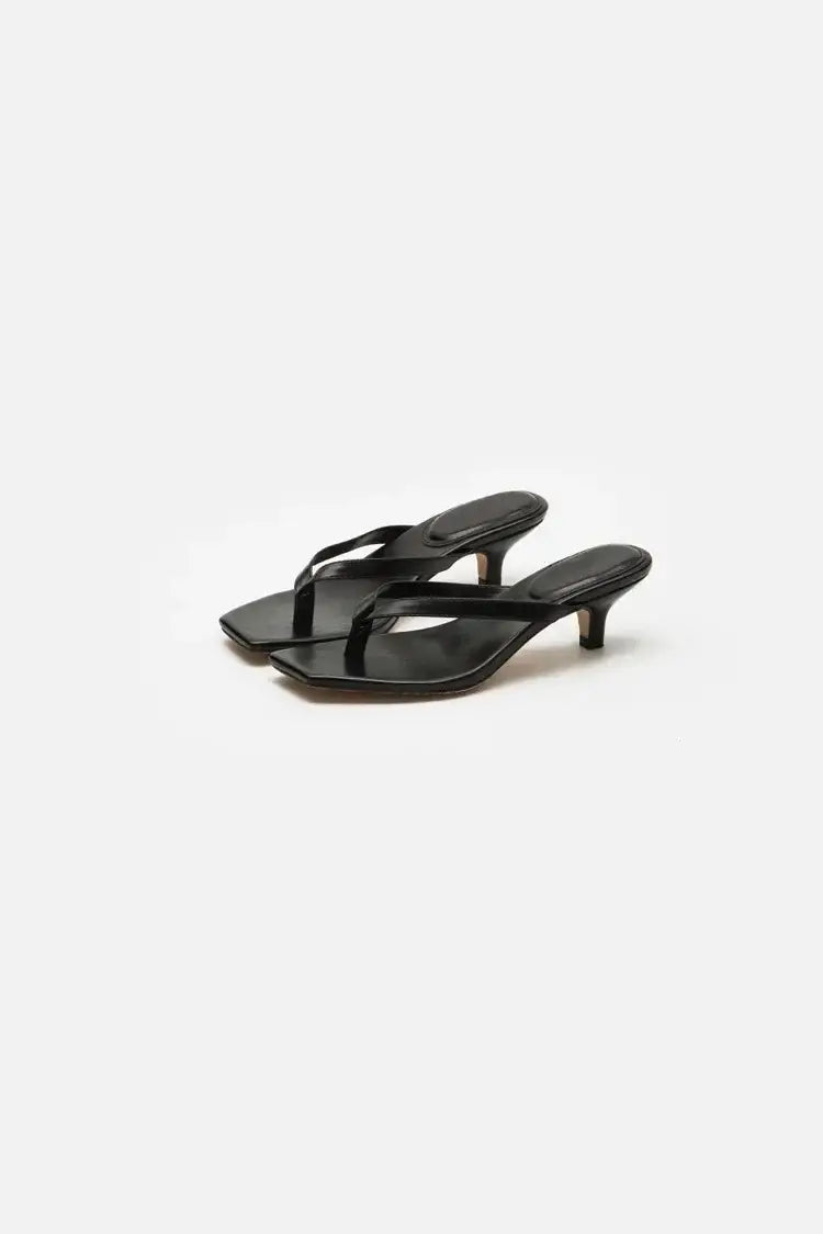 Square Toe Clip Sandals for Women