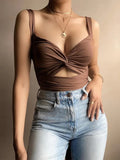 Women Sleeveless Short Crop tops Ladies Vest Casual Tank Top - Norellé