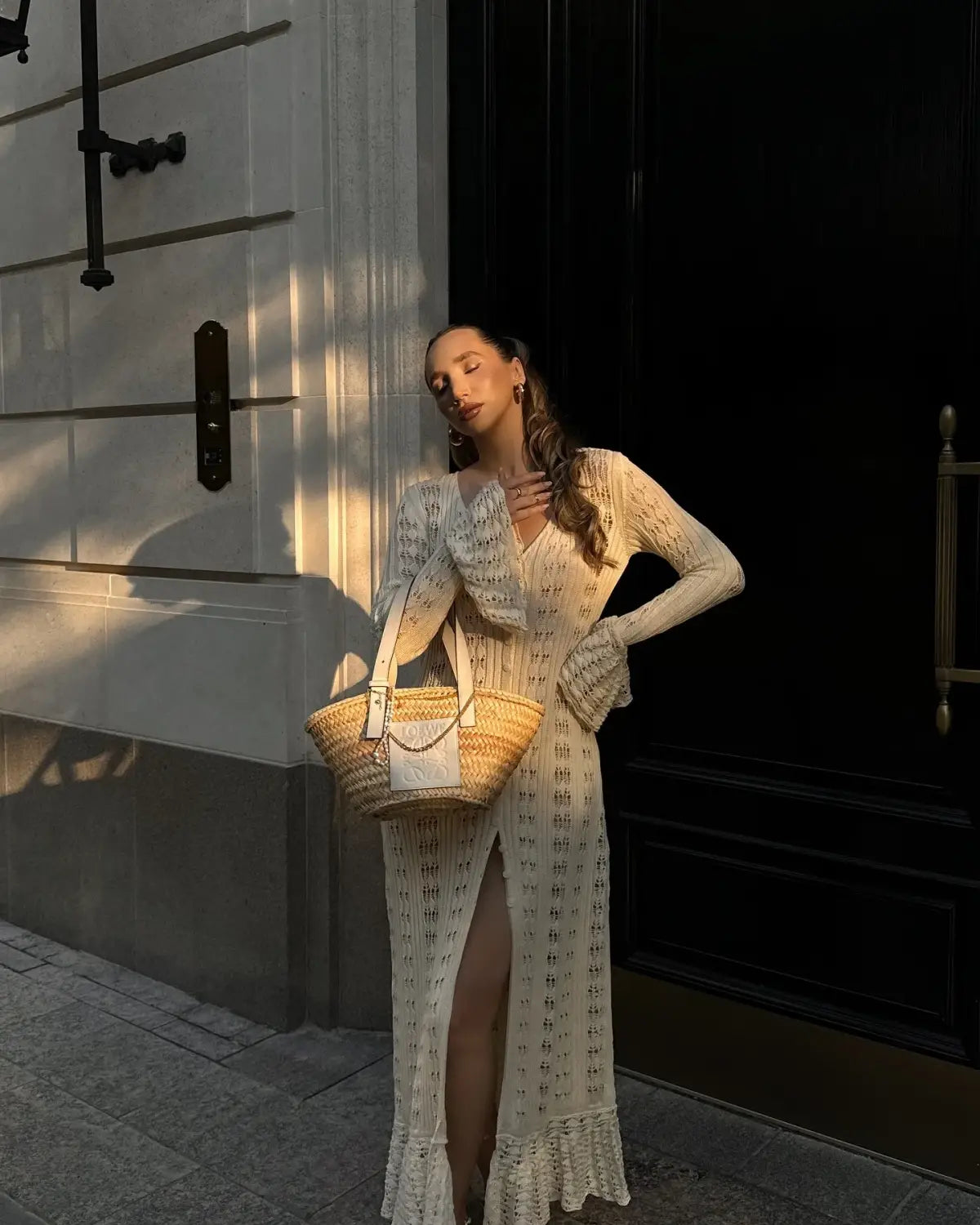 Fashion Hollow Knitted Dress For Women