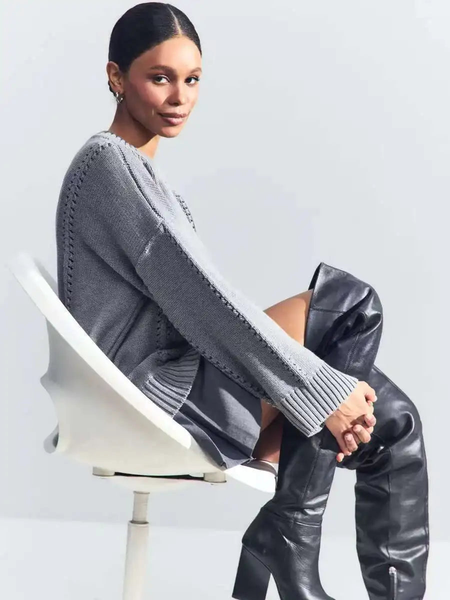 Casual Hollow Out Sweater Women